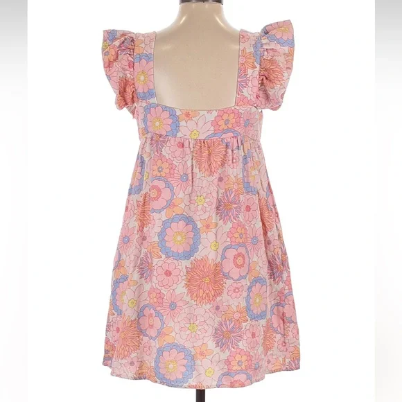 Tuckernuck Pink Floral Linen Cameron Dress Size S - Picture 3 of 7
